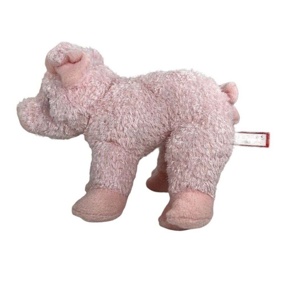 Vintage Douglas Stuffed Animal Pink Pig 7 in Tucked Ears Piglet Plush Toy - Picture 3 of 9